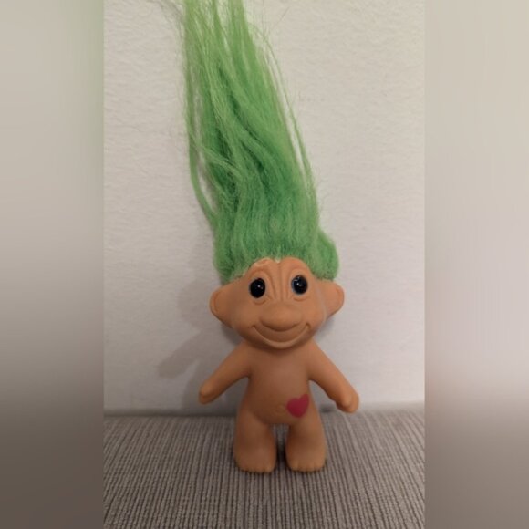 Other - Vintage Green Hair Troll Doll